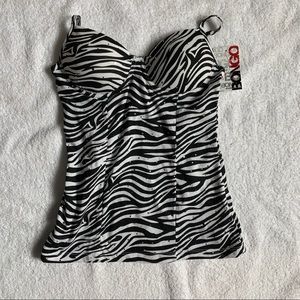 ZEBRA PRINT BUSTIER TOP❤️‼️